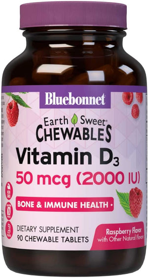EarthSweet® Chewables Vitamin D3 2000 IU - Bluebonnet